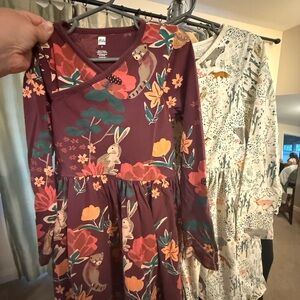 2 Tea Collection Dresses: Floral Animal & Forrest